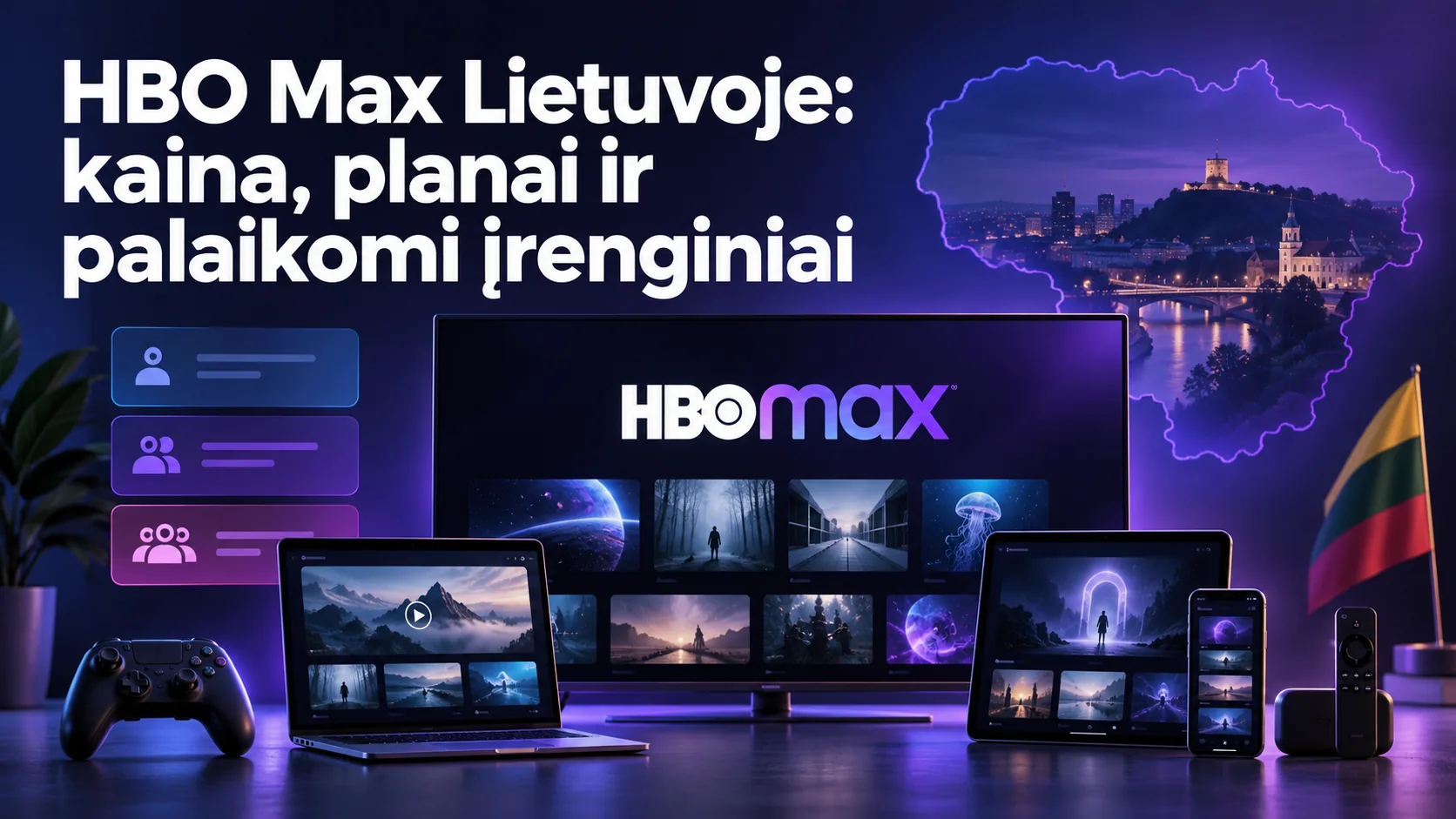 hbo max lietuva kaina — HBO Max Lietuvoje: kaina, planai ir palaikomi įrenginiai