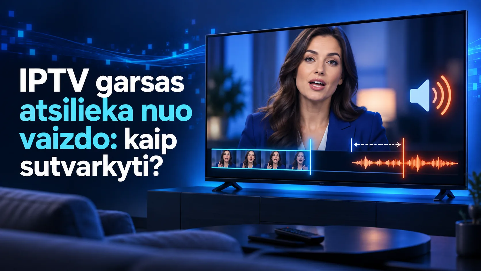 IPTV garsas atsilieka nuo vaizdo: kaip sutvarkyti?