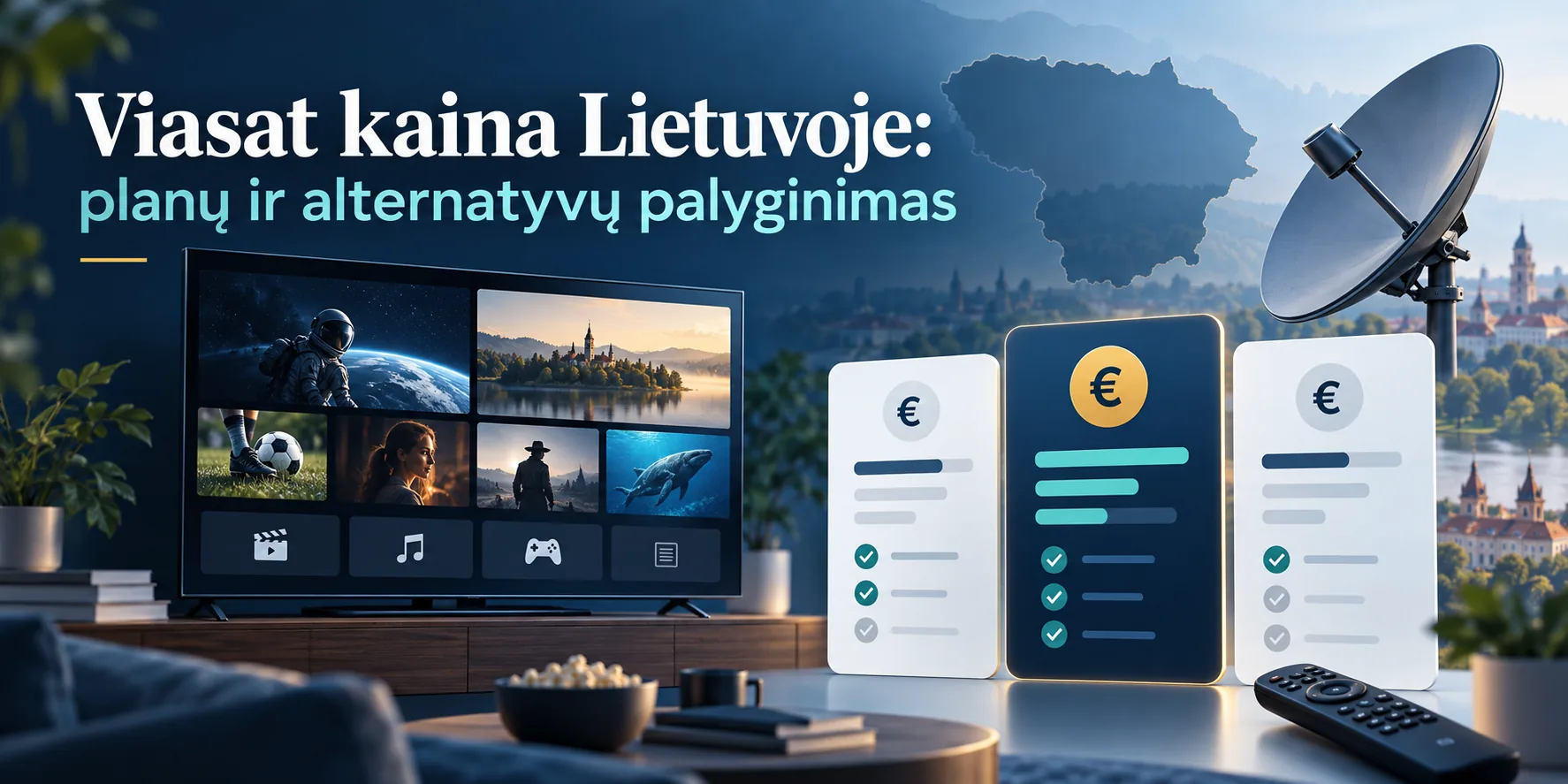 viasat kaina — Viasat kaina Lietuvoje: planų ir alternatyvų palyginimas