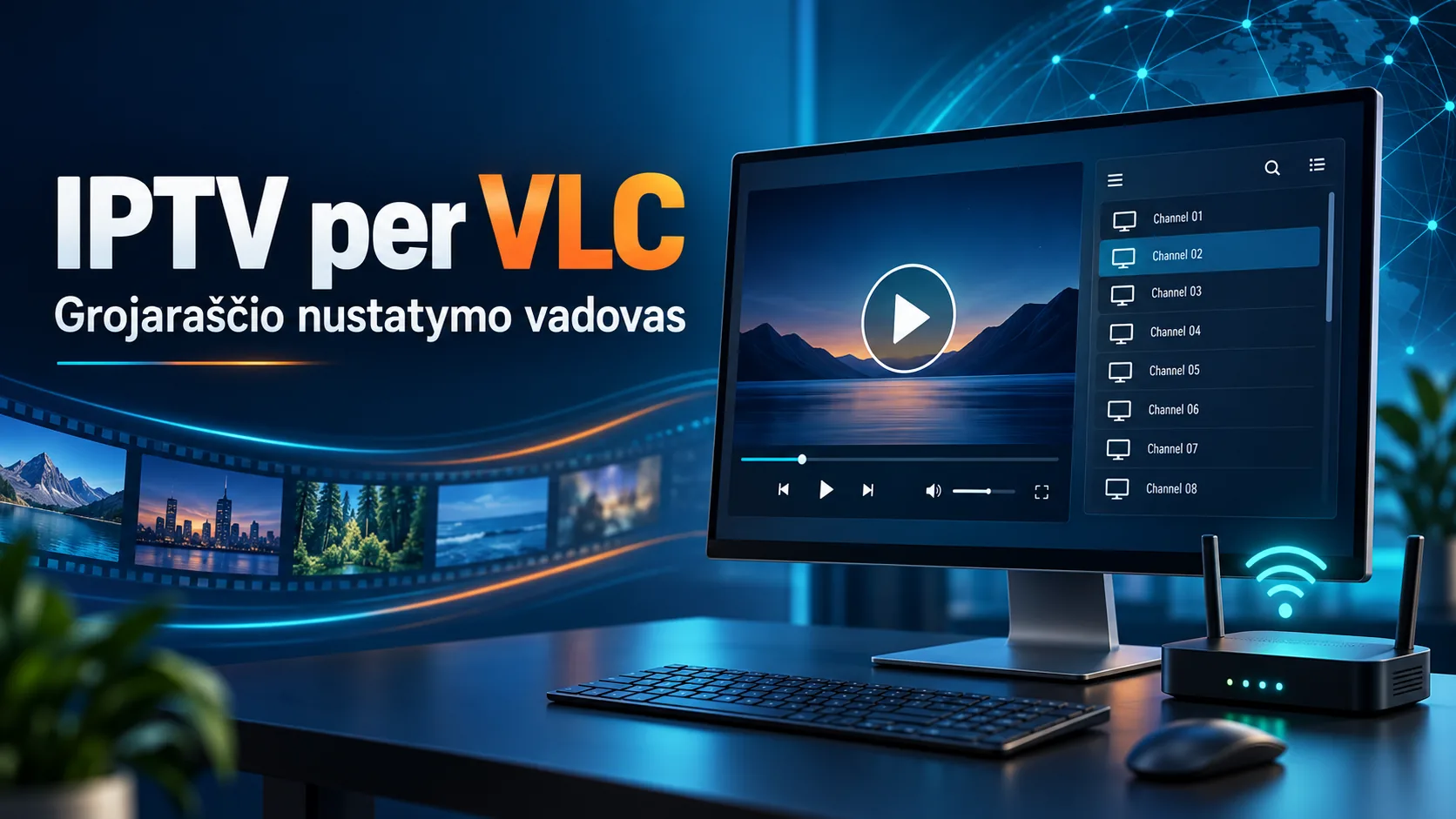 vlc iptv nustatymas — IPTV per VLC: grojaraščio nustatymo vadovas